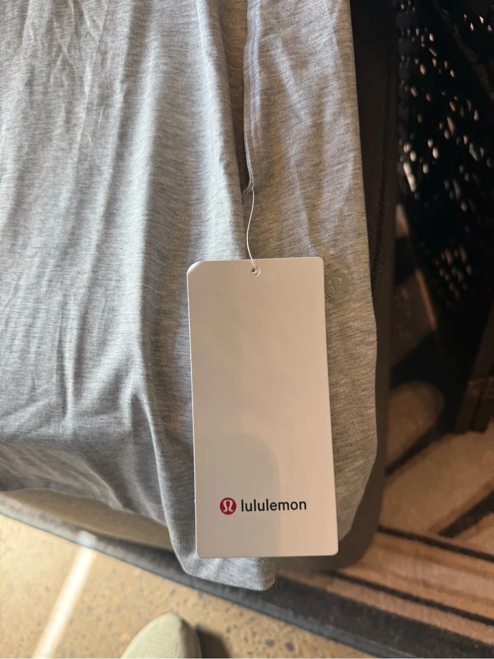 lululemon athletica Heather Gray Short Sleeve Dress